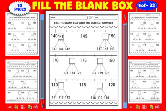 Missing Number Lines Worksheet