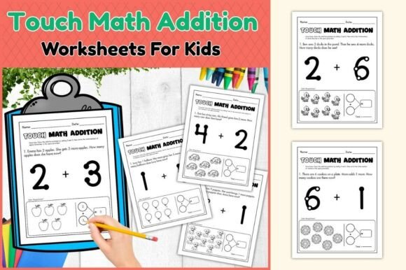 Creative Touch Math Addition Worksheets