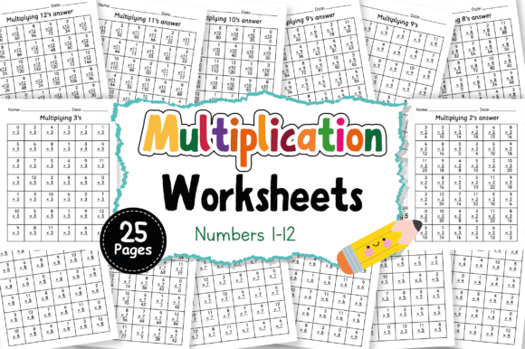 Printable Multiplication Worksheets Set
