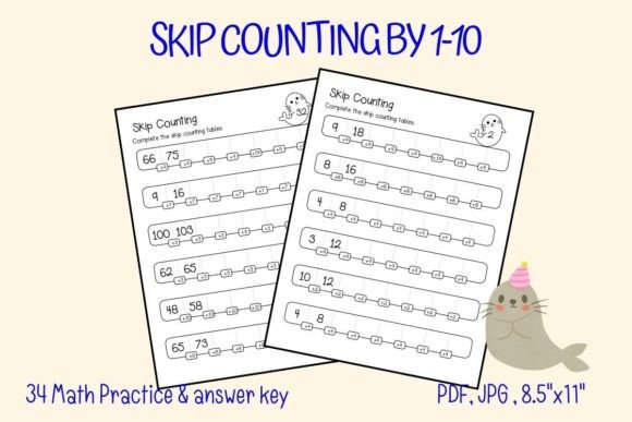 Comprehensive Skip Counting Workbook