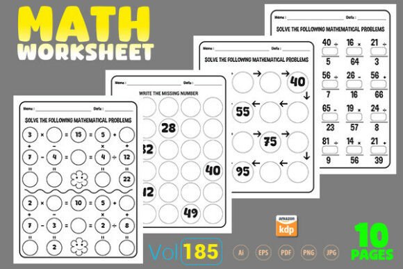 Engaging Math Worksheet Set