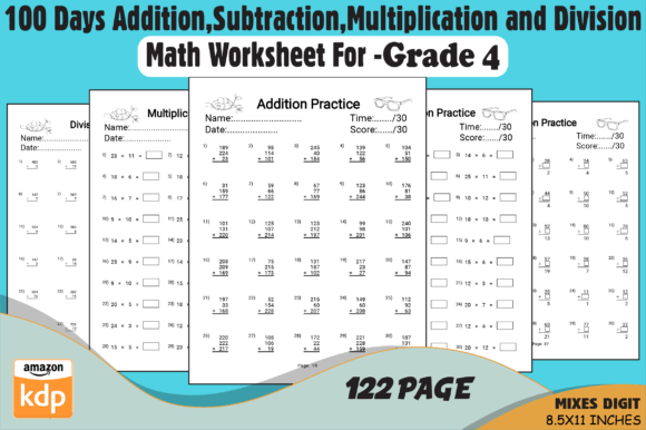 Comprehensive Grade 4 Math Workbook