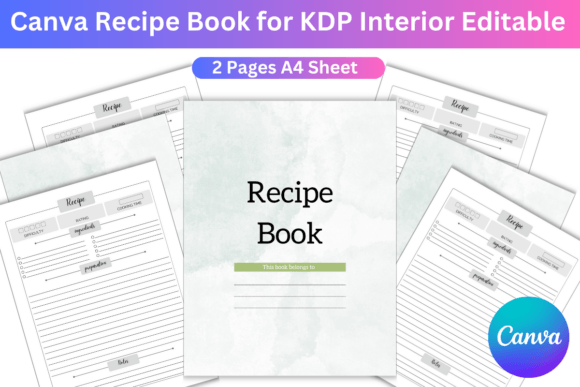 Versatile Canva Recipe Book Template