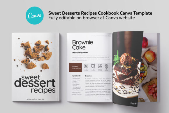 Editable Canva Recipe Book Template