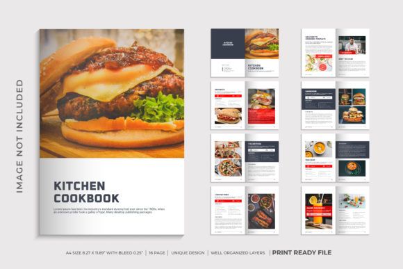 Stylish Kitchen Cookbook Template