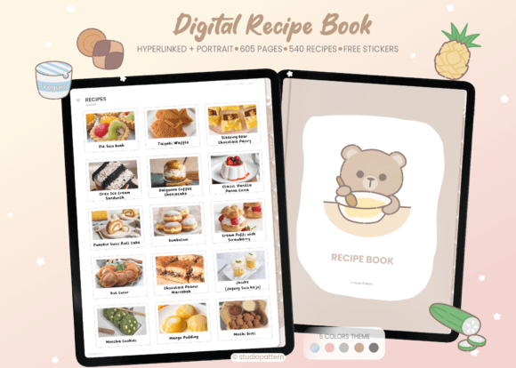 Hyperlinked Digital Recipe Notebook