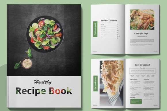 Professional Cookbook Magazine Template