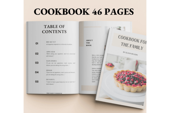 Modern Recipe Book Template for Canva