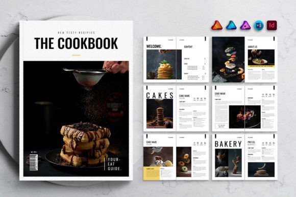 Modern Cookbook Design Template