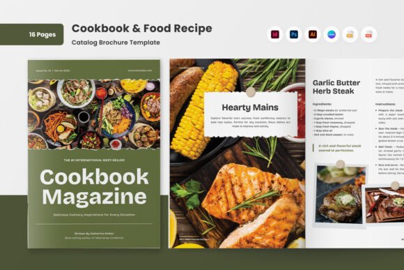 Modern Gourmet Cookbook Design