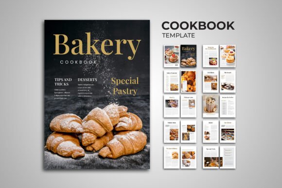 Modern Bakery Cookbook Design