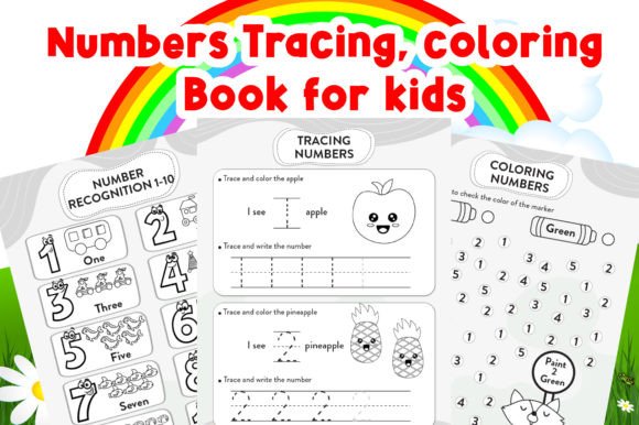 Engaging Numbers Tracing and Coloring Workbook