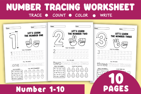 Fun Number Tracing Workbook