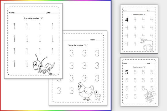 Engaging Number Tracing Sheets for Kids