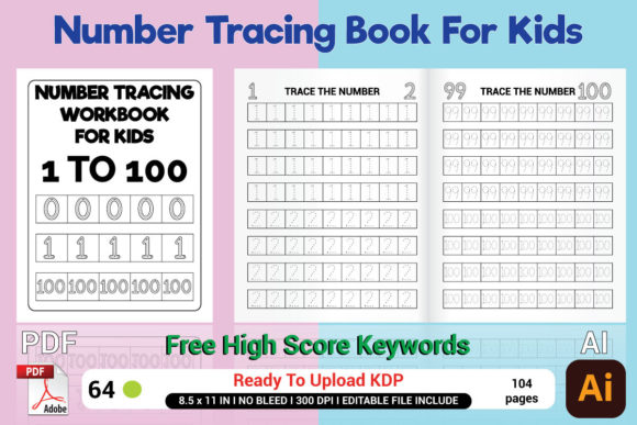 Kids Number Tracing Workbook