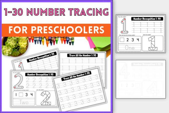 Engaging 1-30 Number Tracing Worksheets