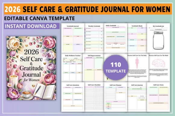 2026 Self Care & Gratitude Planner