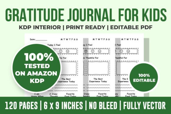 Kids Gratitude Journal Interior