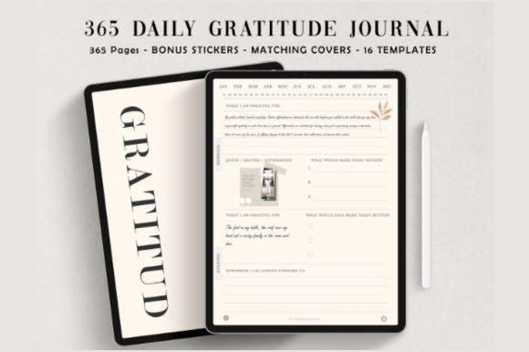 Chic Digital Gratitude Journal