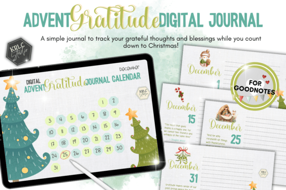 Christmas Advent Gratitude Journal