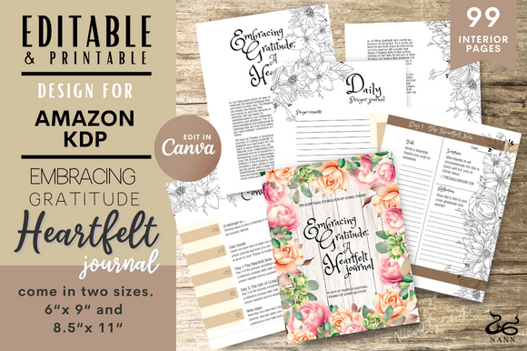 Grateful Heartfelt Gratitude Journal