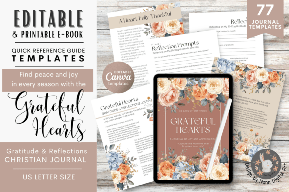 Grateful Hearts Journal Templates