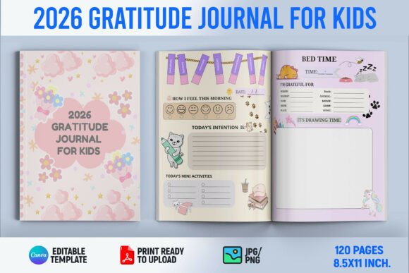 Gratitude Journal Canva Template