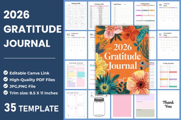 2026 Gratitude and Planner Set