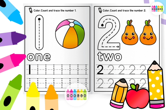 Printable Math and Tracing Workbook