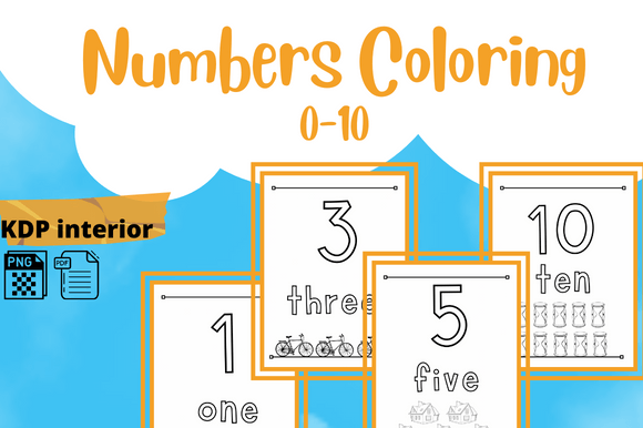 Fun Numbers Coloring Pages 0-10