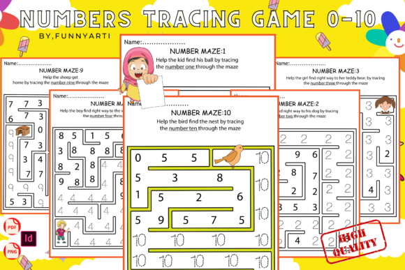Interactive Numbers Tracing Workbook