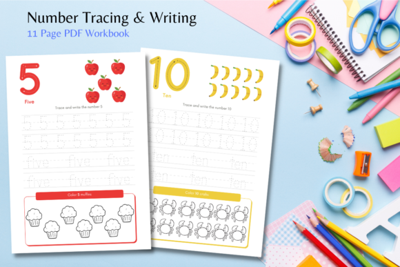 Number Tracing Worksheets 0-10