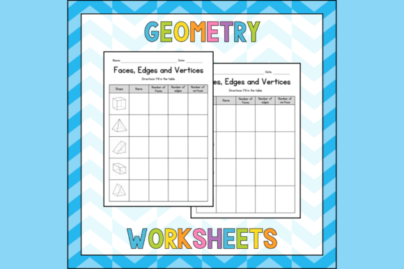 Fun Geometry Worksheets for 3D Shapes