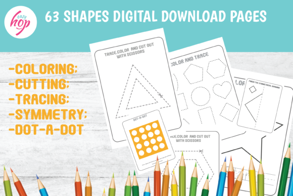 Shapes and Tracing Activity Book