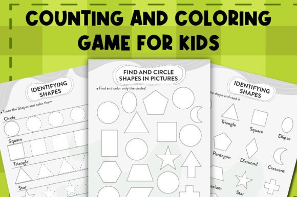 Shape Identification and Coloring Worksheets