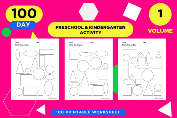 Shapes Coloring Activity Sheets