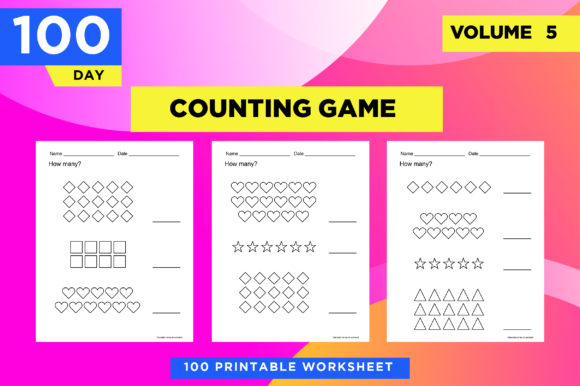 Shape Counting Fun Worksheet