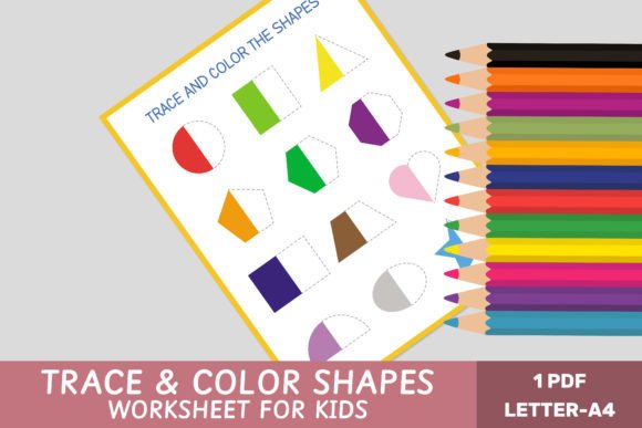 Geometric Shapes Tracing Worksheet