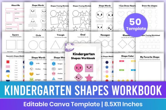 Editable Kindergarten Shapes Workbook