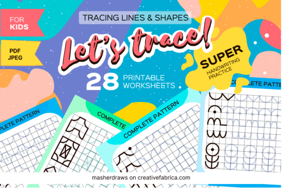 Tracing and Doodling Fun Worksheets