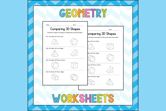 Engaging 3D Geometry Worksheets