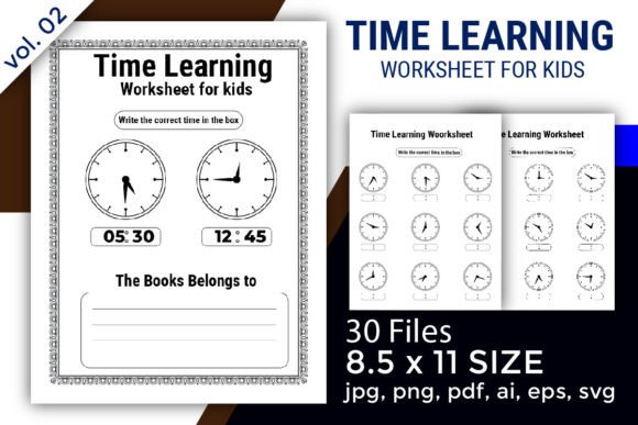 Kids Time Learning Activity Book