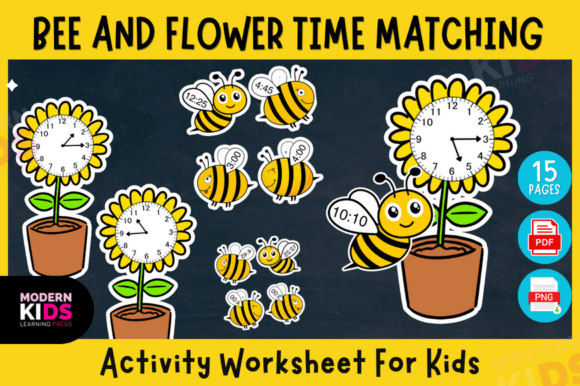 Bee-Themed Time-Telling Activity