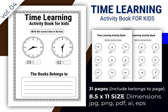 Time Learning Activity Book