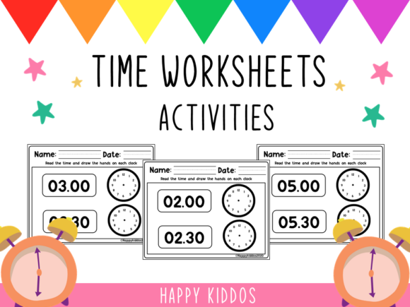 Time Learning Worksheets Set