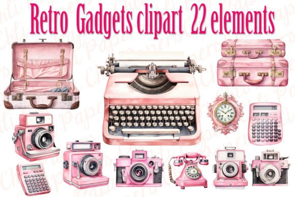 Vintage Retro Clipart Collection