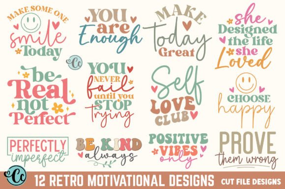 Retro Motivational Quote SVG Collection