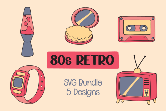Colorful 80s Nostalgia Icon Pack