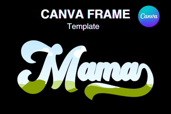 Retro Canva Frame Template Download