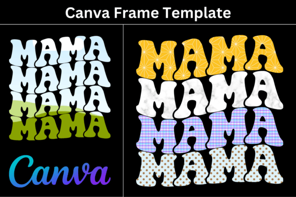 Custom Canva Frame Templates for Sublimation